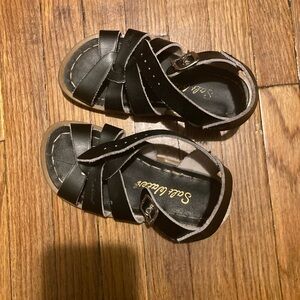 Salt Water Sandals by Hoy Black Kids Sandals